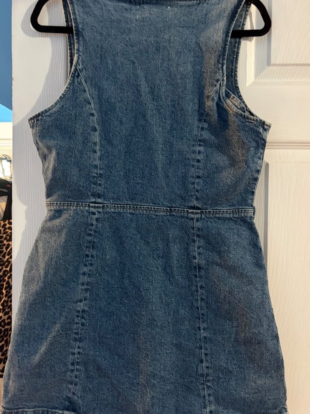 Reformation Dionne Denim Mini Dress NWT - Picture 3 of 4